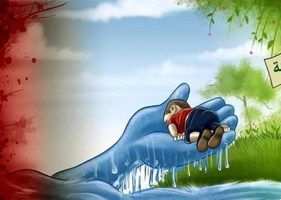 叙利亚男童死后 全球为其作画悼念